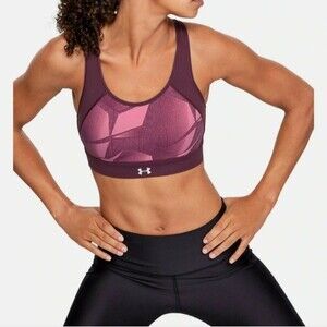 Under Armour  Level Purple Reflect High-Impact Sports Bra size small